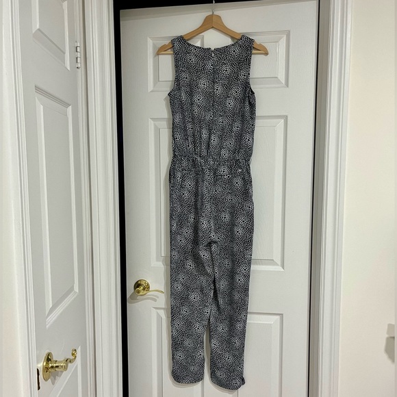 Tommy Hilfiger - Dark Blue Floral Sleeveless Jumpsuit - Picture 3 of 6